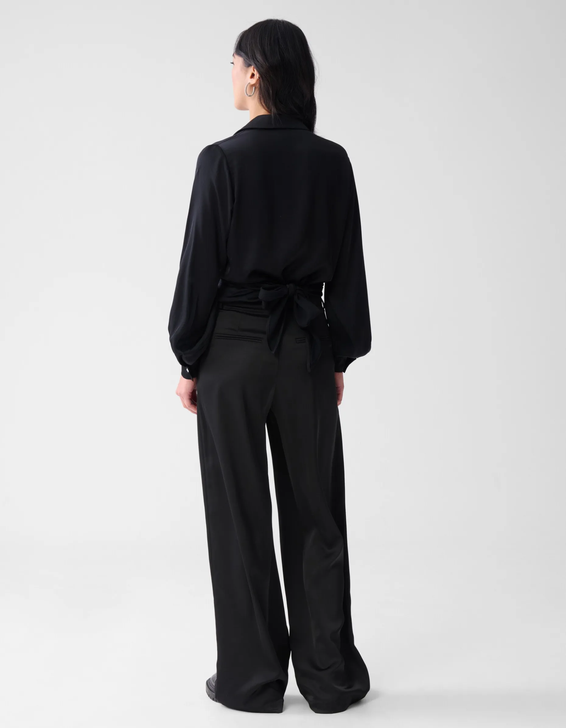 Knot Blouse Zwart
