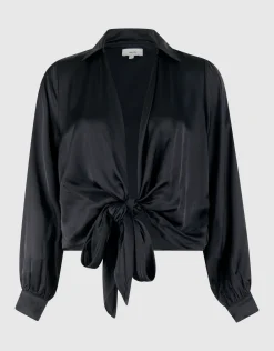 Knot Blouse Zwart