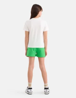 Label T-Shirt Gebroken Wit