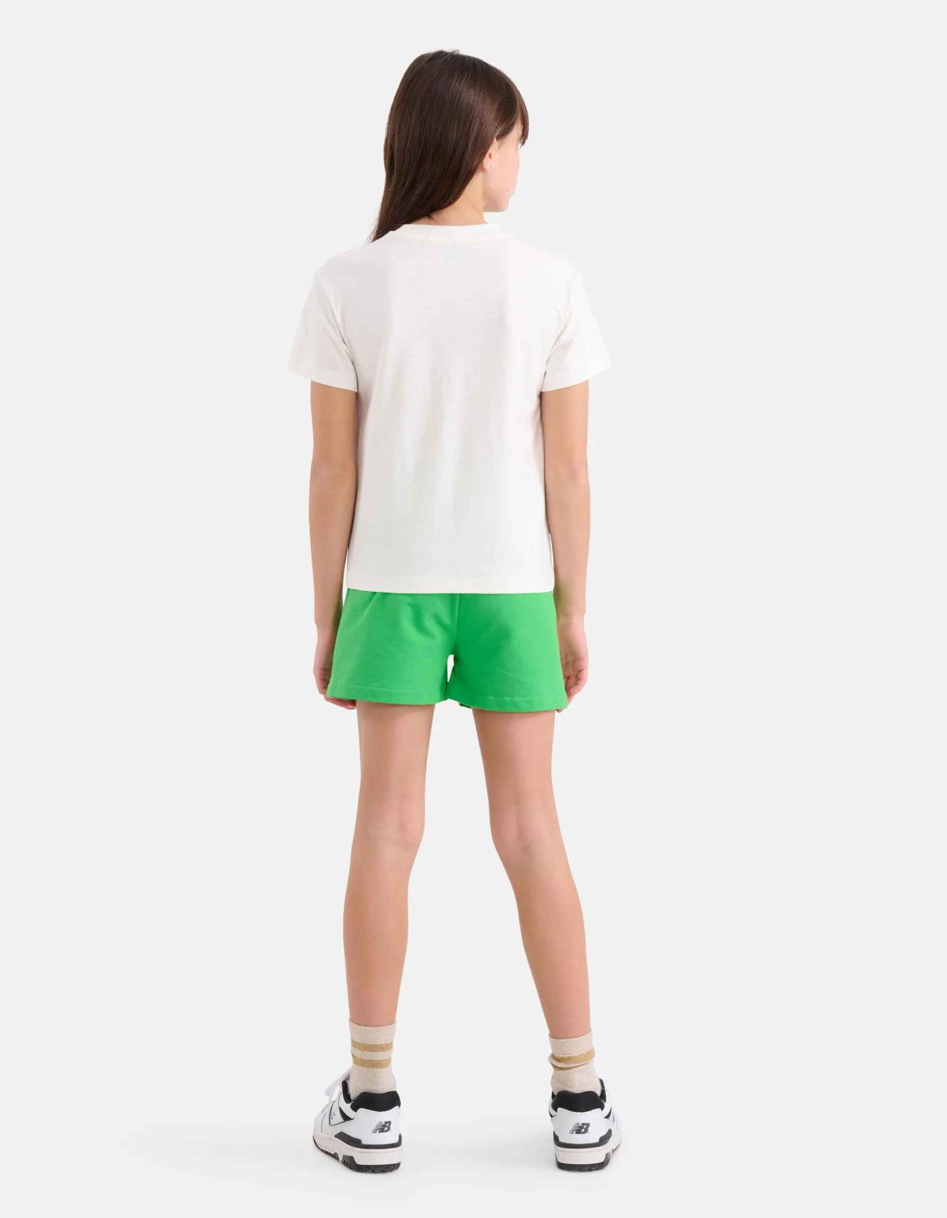 Label T-Shirt Gebroken Wit