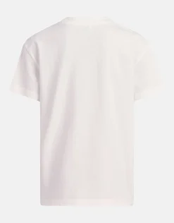 Label T-Shirt Gebroken Wit