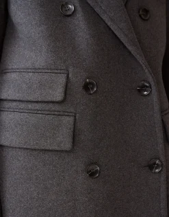 Lange Trenchcoat Donkergrijs By Fred