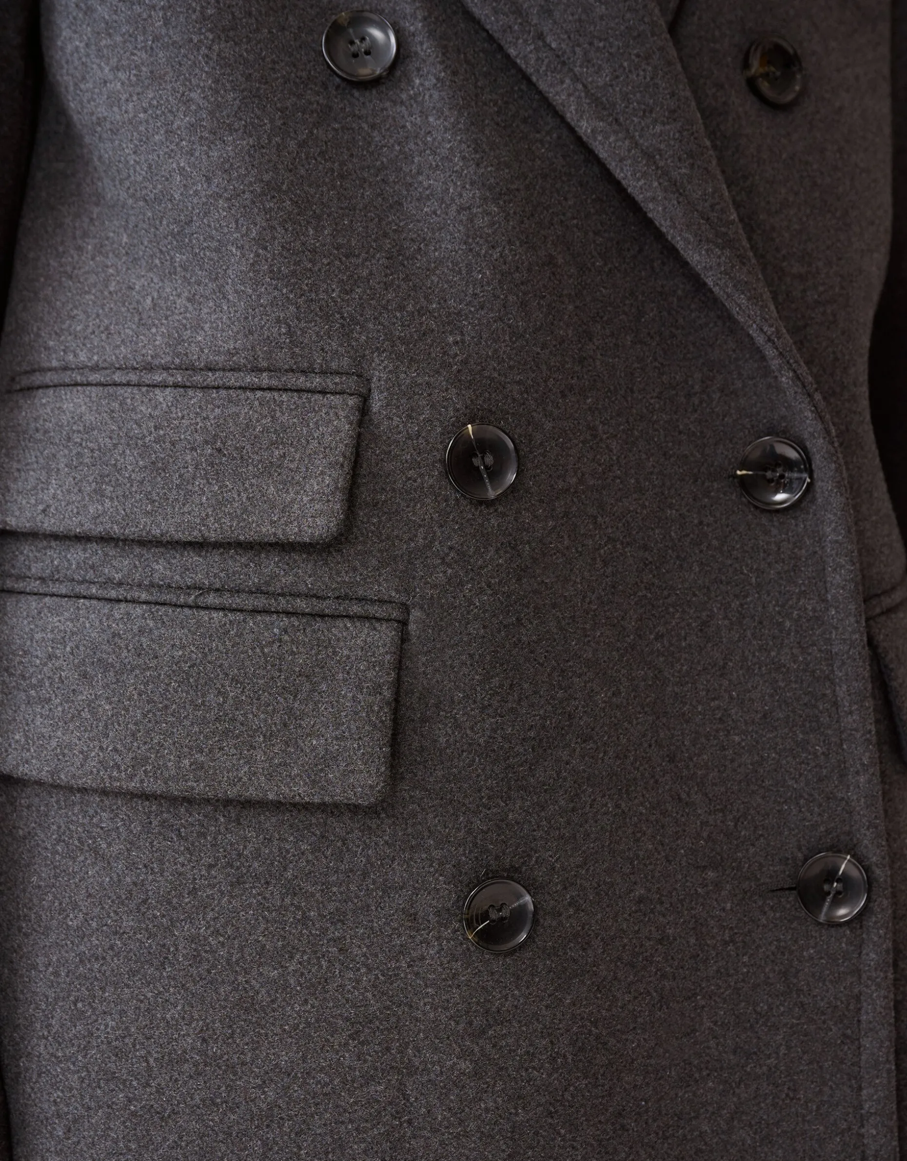 Lange Trenchcoat Donkergrijs By Fred