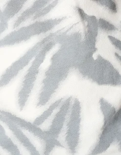 Leaf Print Polo Wit