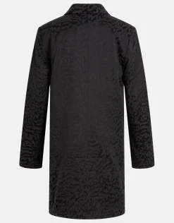 Leopard Blazer Jurk Zwart