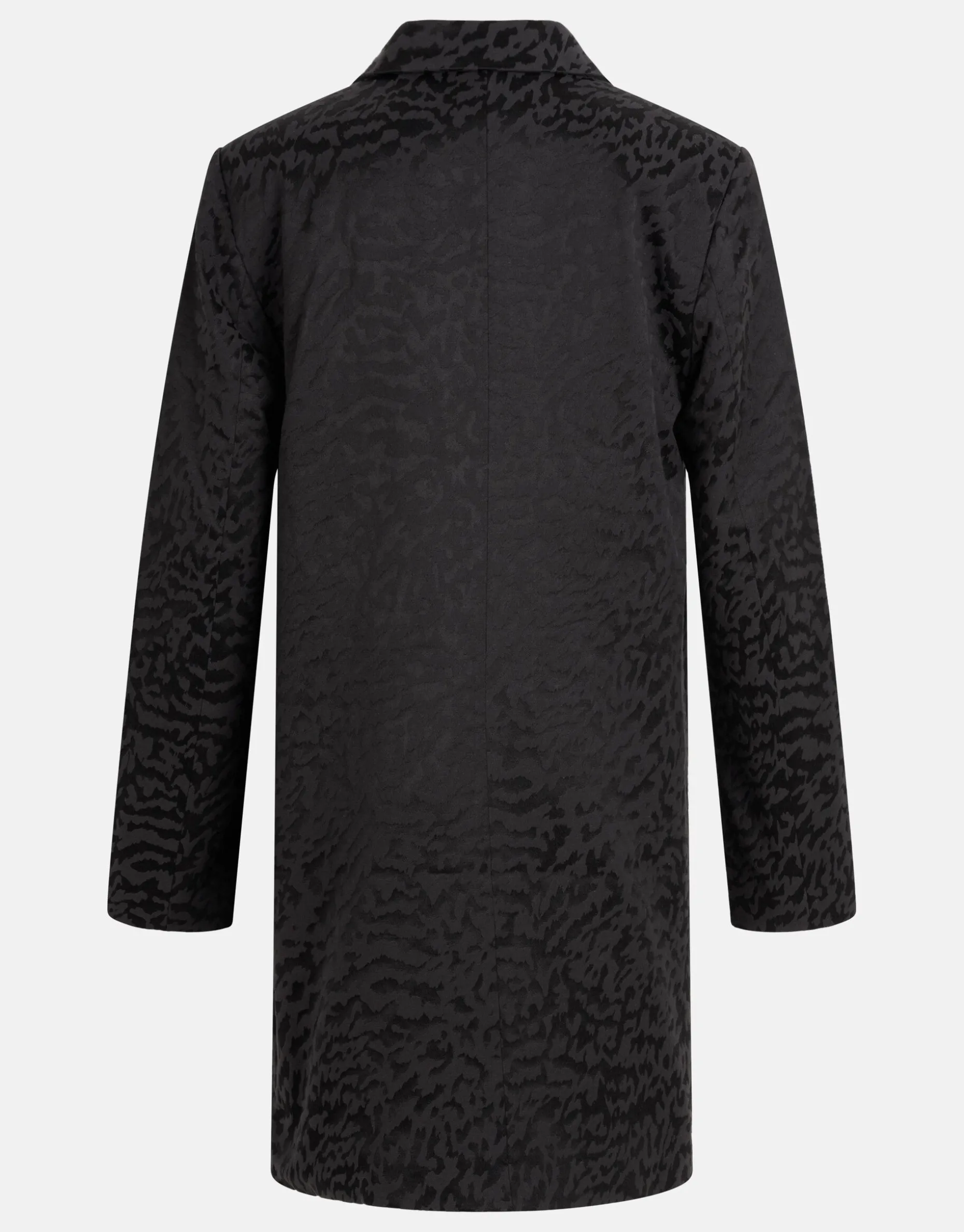 Leopard Blazer Jurk Zwart