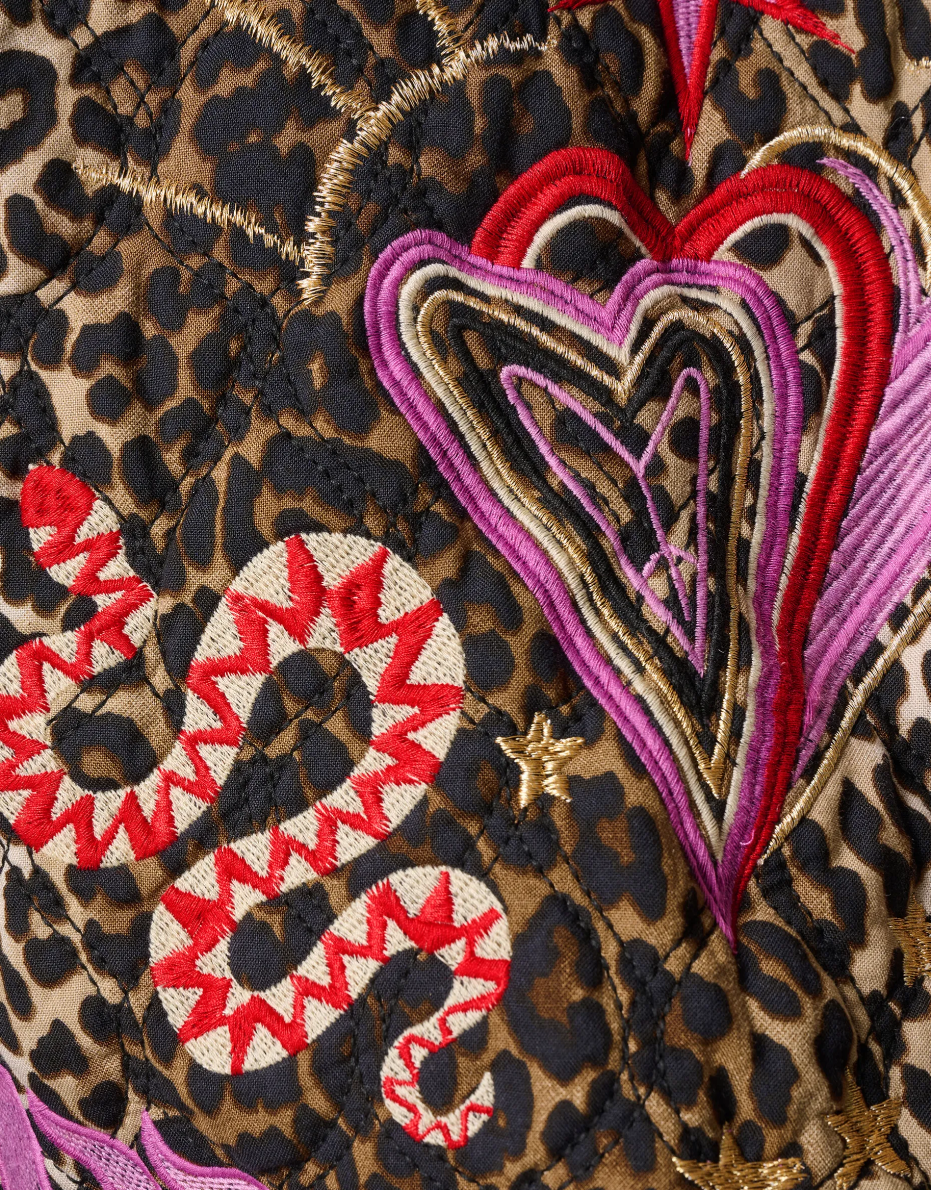Leopard Embroidery Jack Bruin