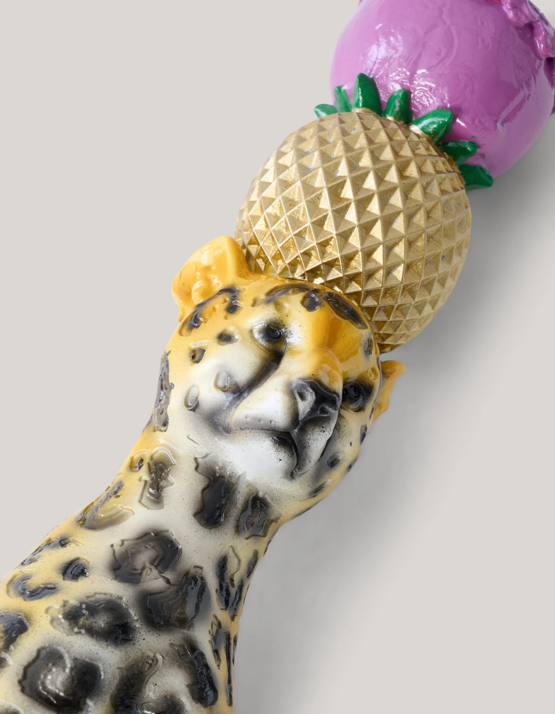 Leopard Kandelaar Roze By Fred