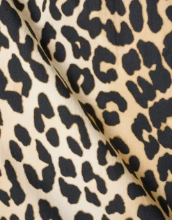 Leopard Poplin Maxi Rok