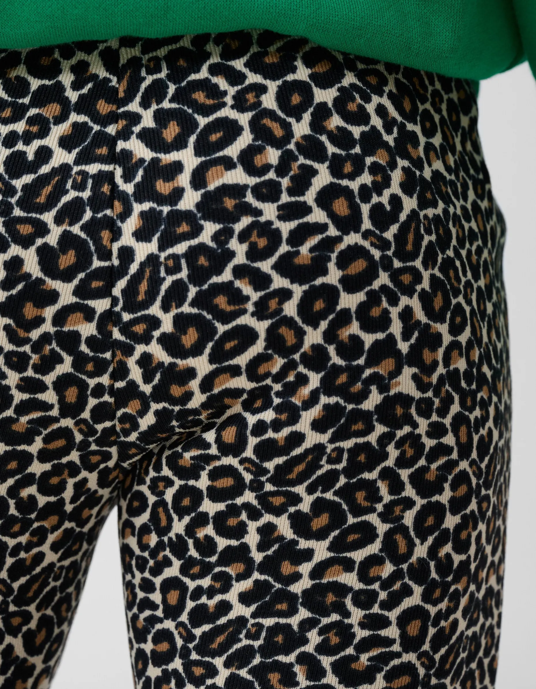 Leopard Split Flared Legging Bruin