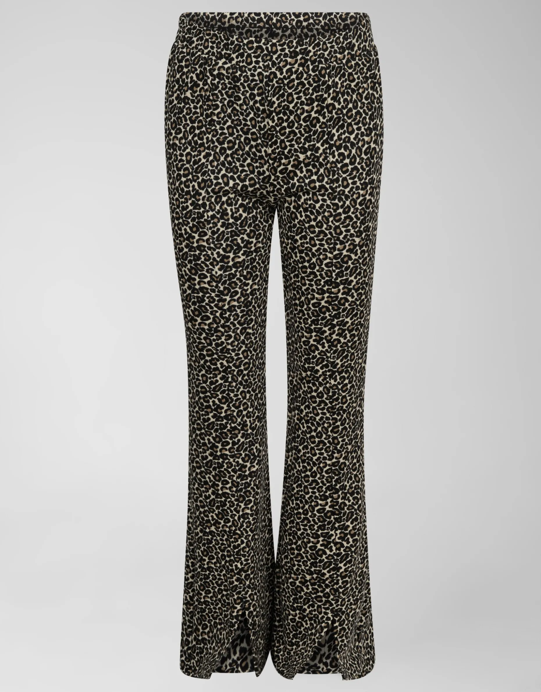 Leopard Split Flared Legging Bruin