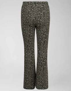 Leopard Split Flared Legging Bruin
