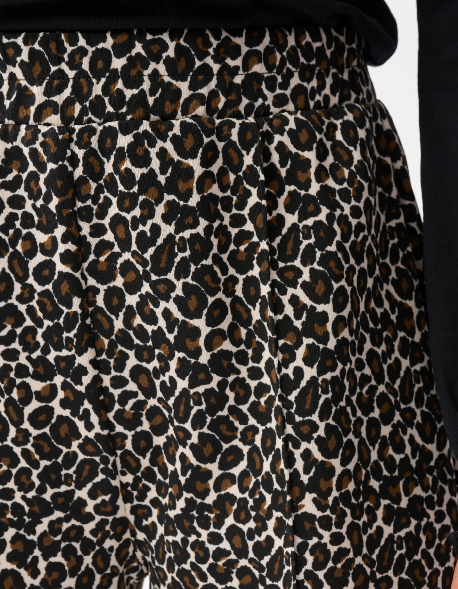 Leopard Wide Leg Broek Bruin