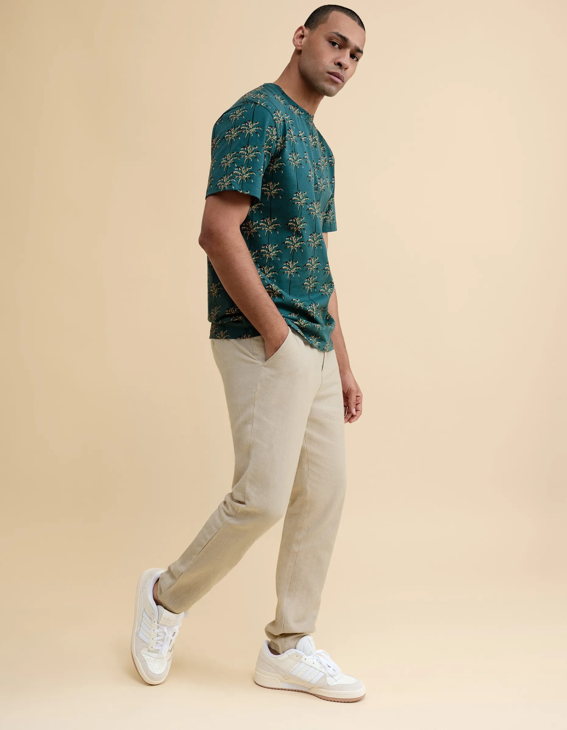 Linnen Broek Beige