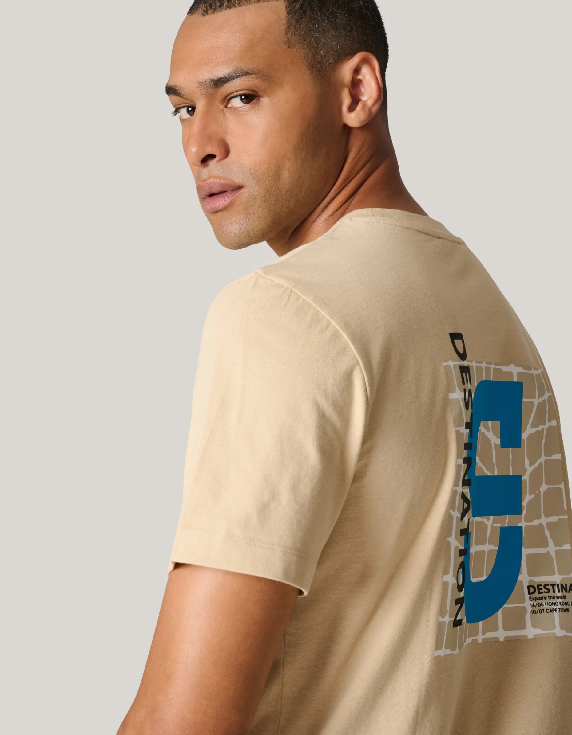 Logo T-shirt Beige