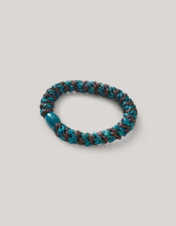 Lurex Haarelastiek Blauw