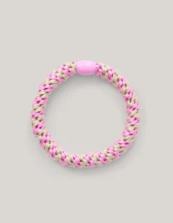 Lurex Haarelastiek Roze