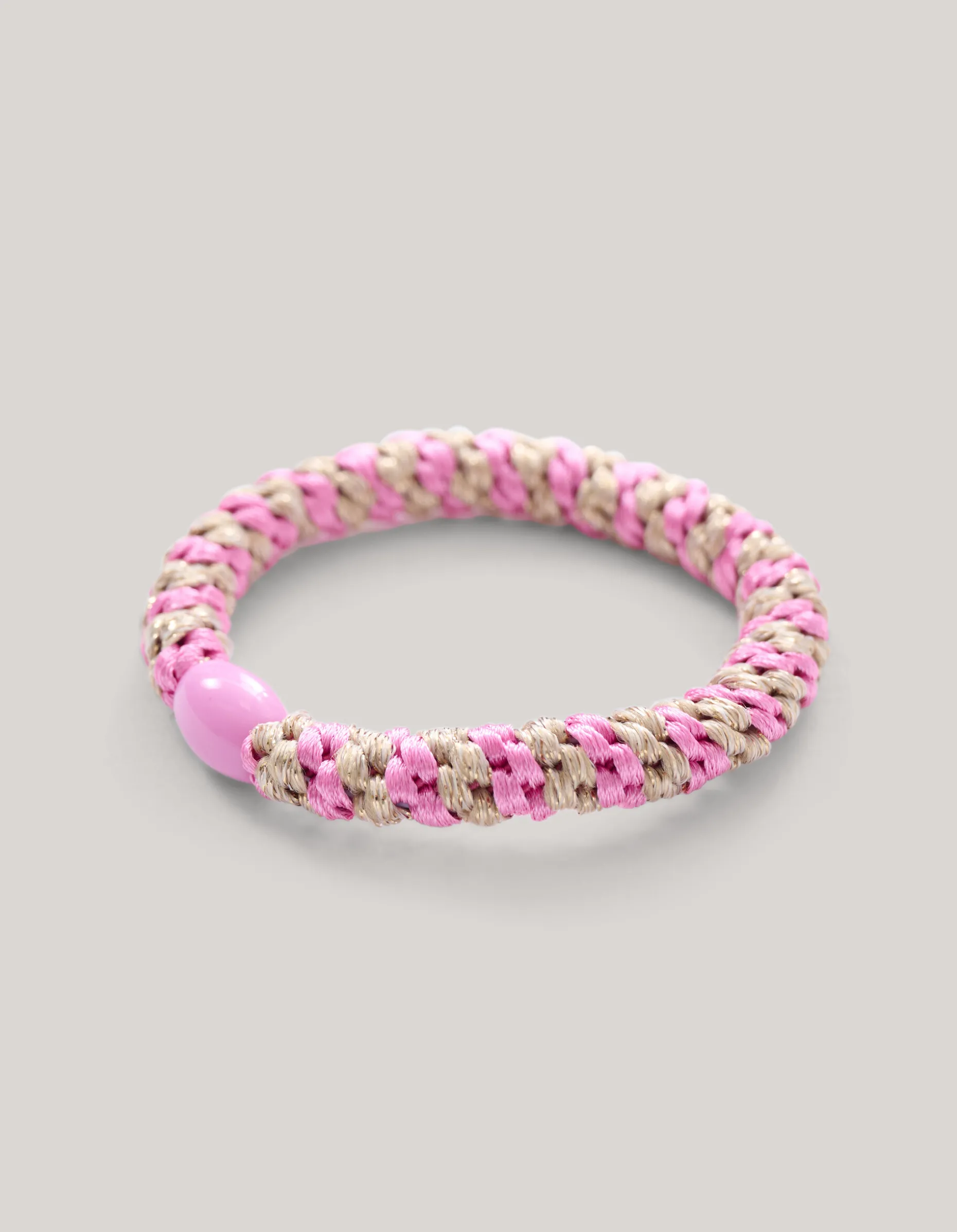 Lurex Haarelastiek Roze