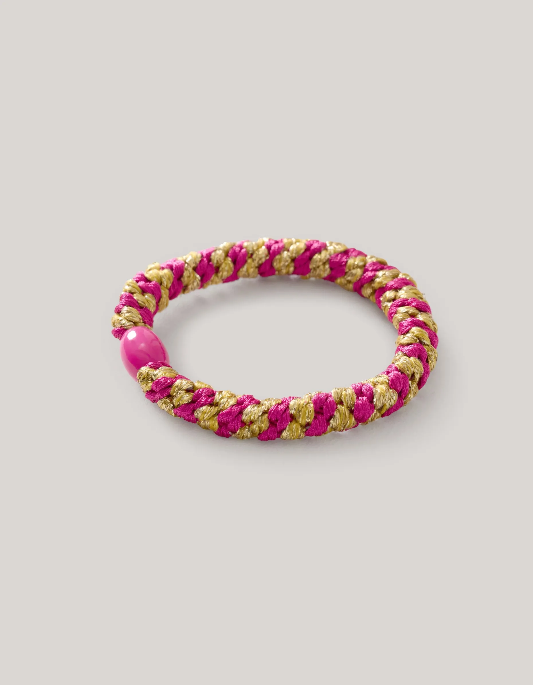 Lurex Haarelastiek Roze
