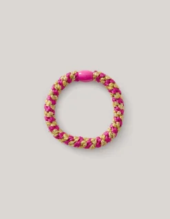 Lurex Haarelastiek Roze