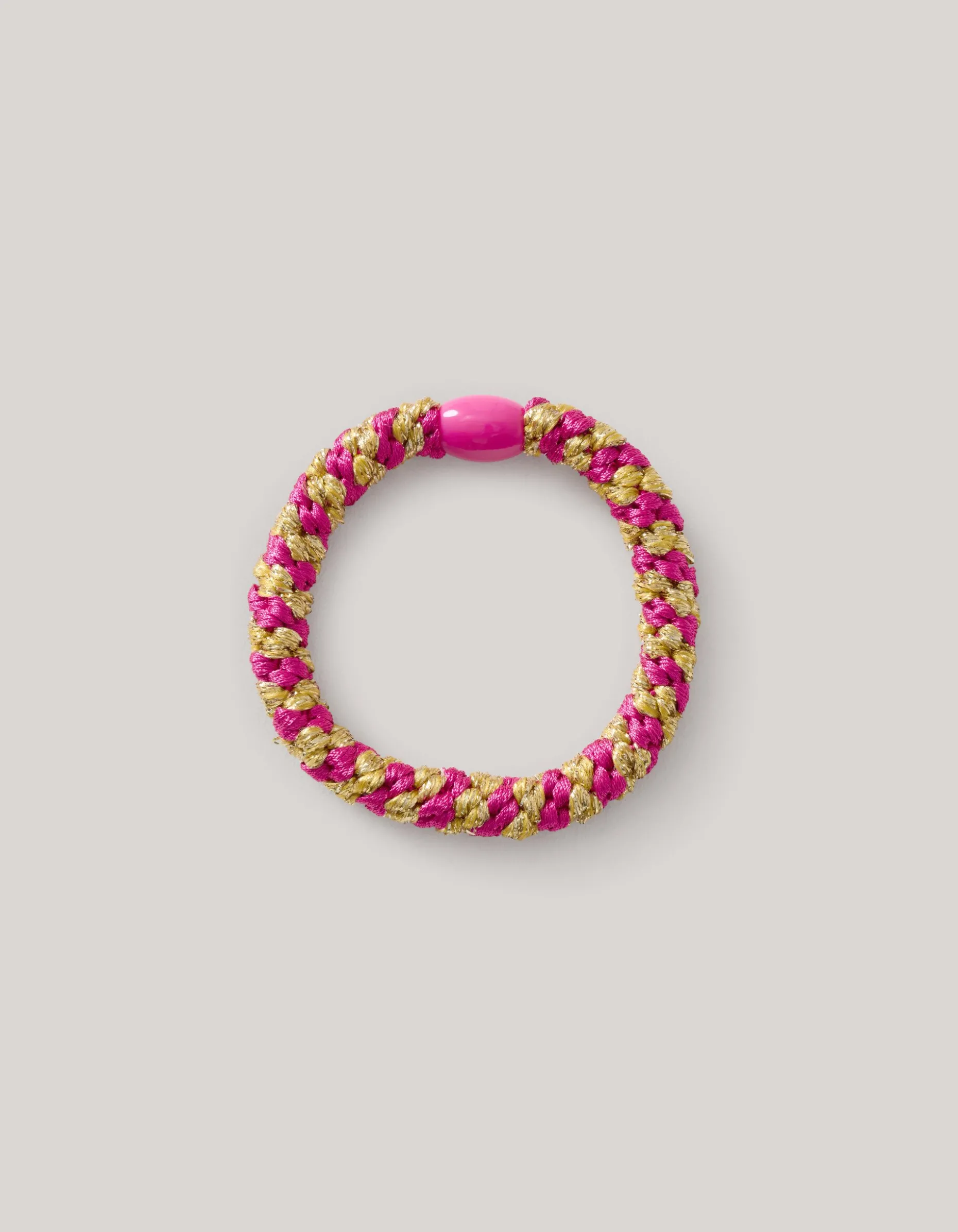Lurex Haarelastiek Roze