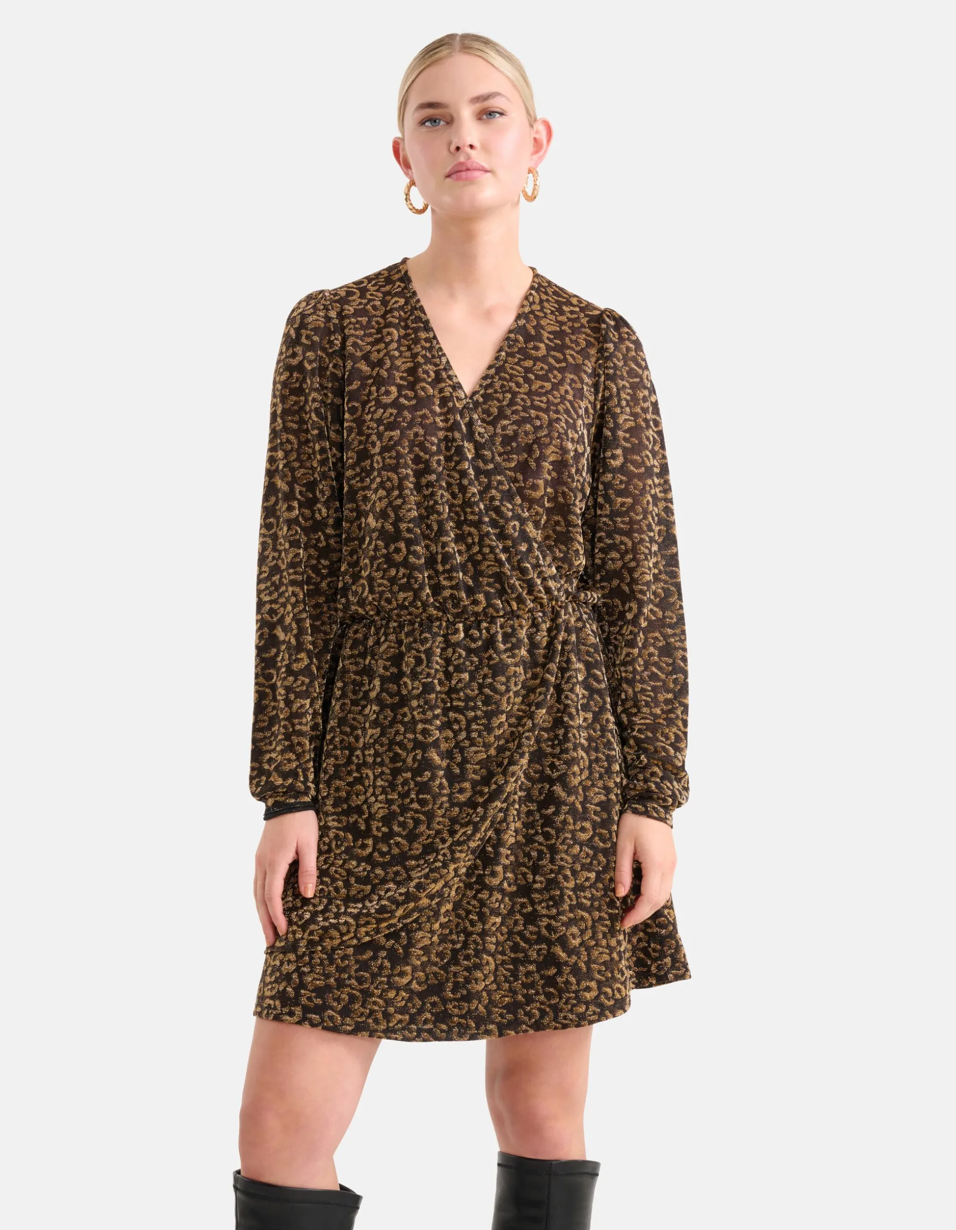 Lurex Jurk Goud