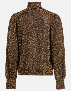 Lurex Longsleeve Top Goud