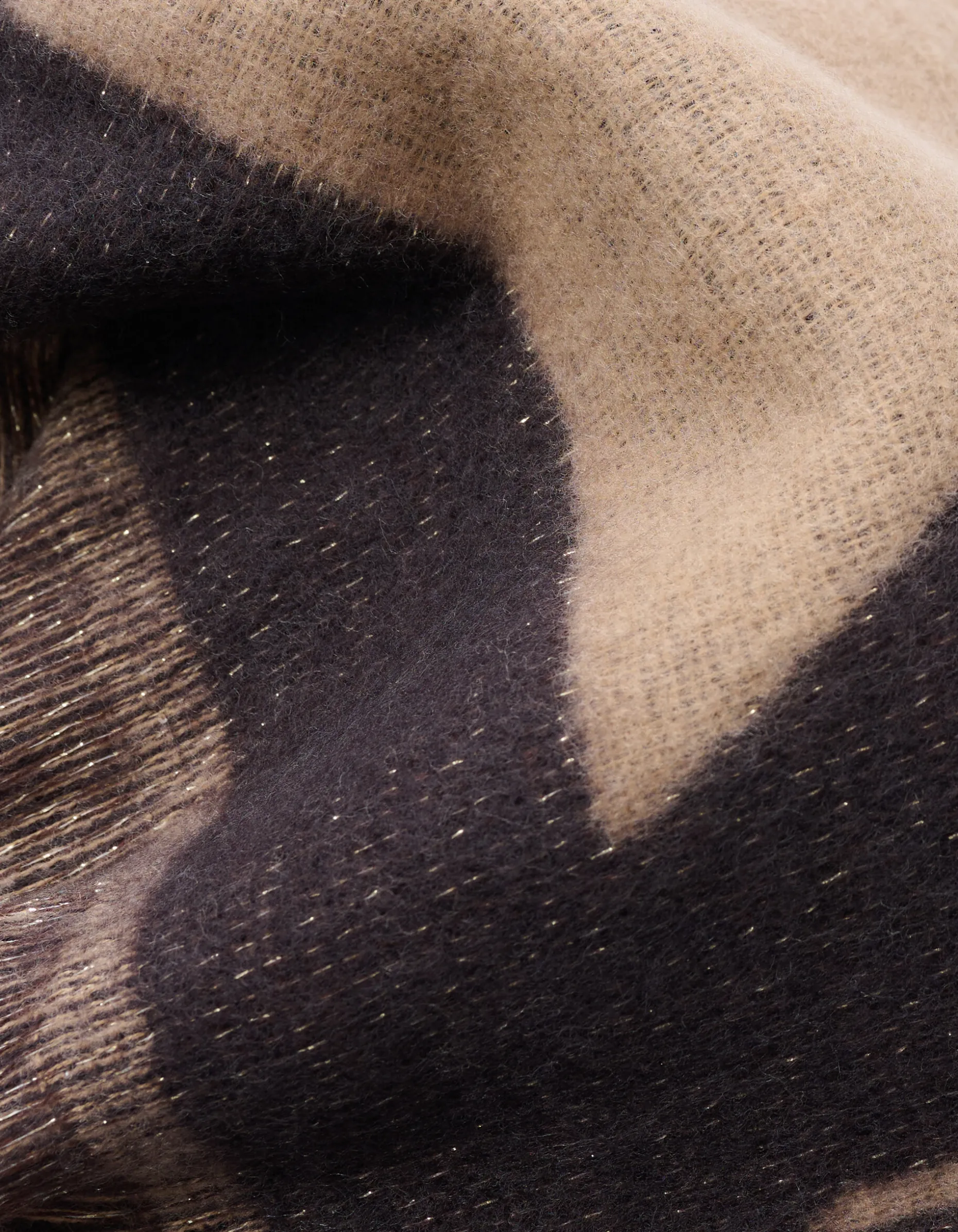 Lurex Sjaal Bruin
