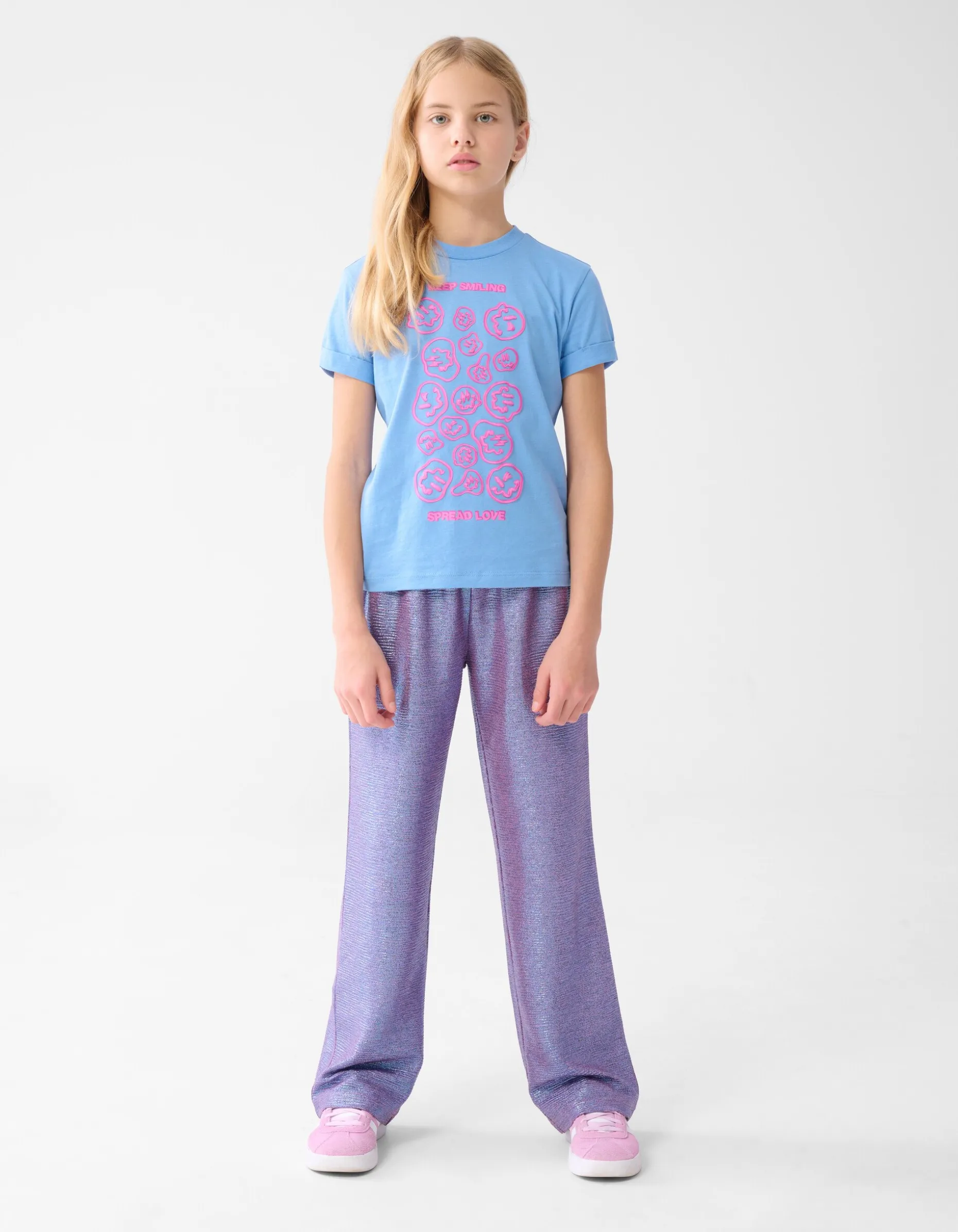 Metallic Broek Paars