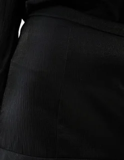 Metallic Mini Rok Zwart