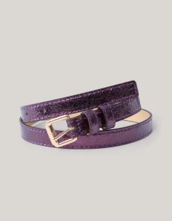 Metallic Riem Paars