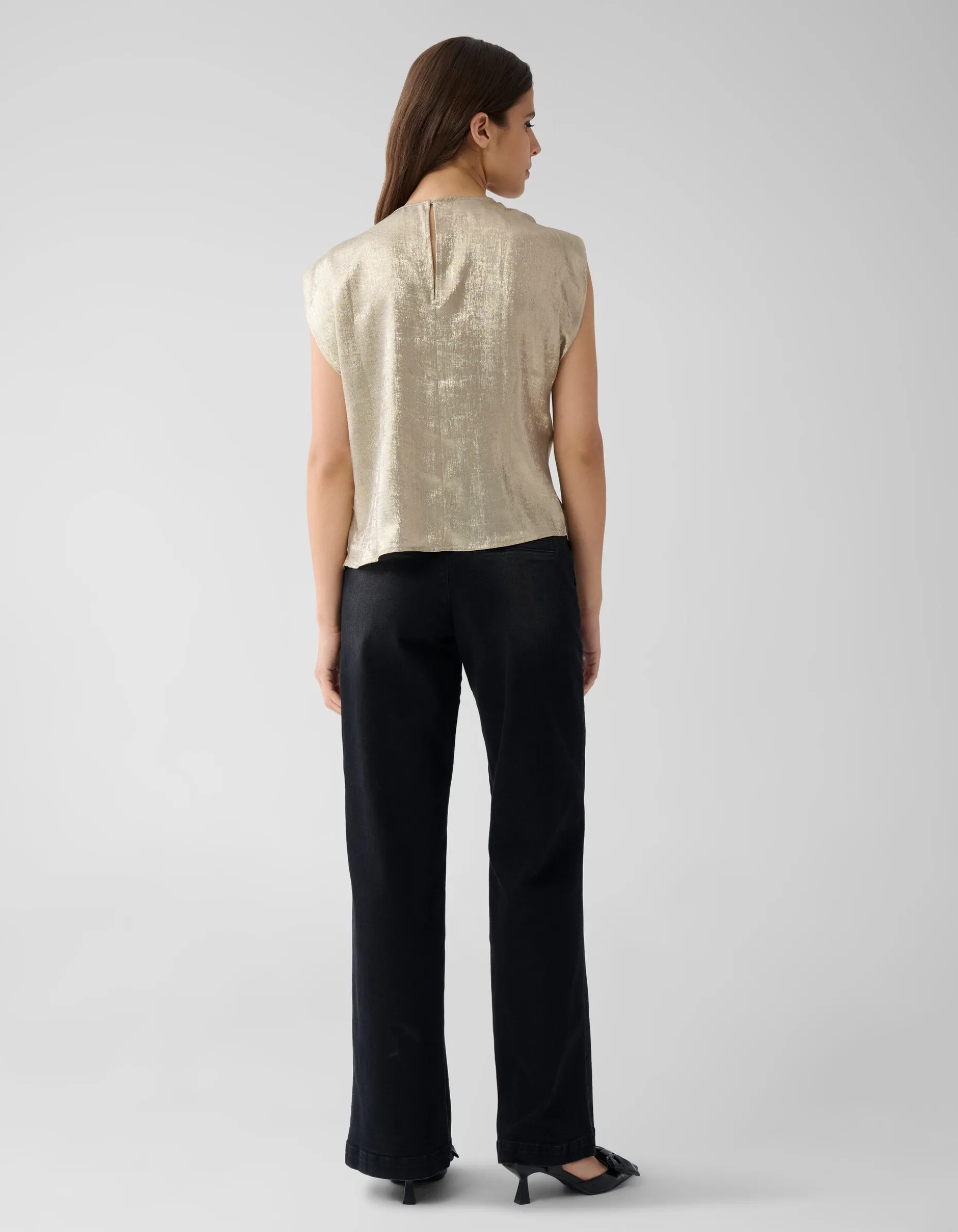 Metallic Top Goud