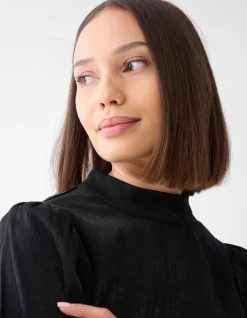 Metallic Top Zwart