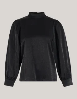 Metallic Top Zwart