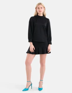 Metallic Top Zwart