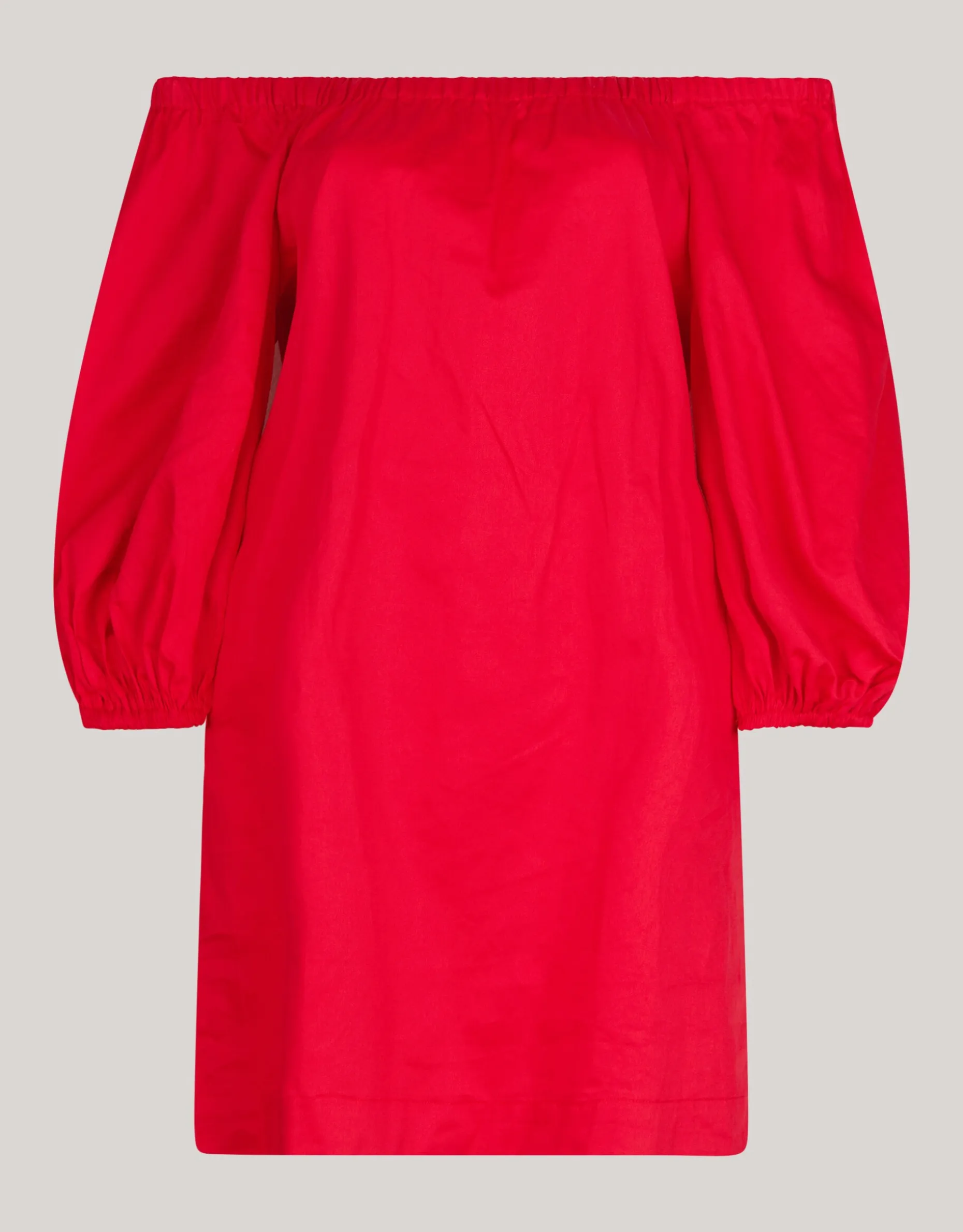 Off Shoulder Jurk Rood