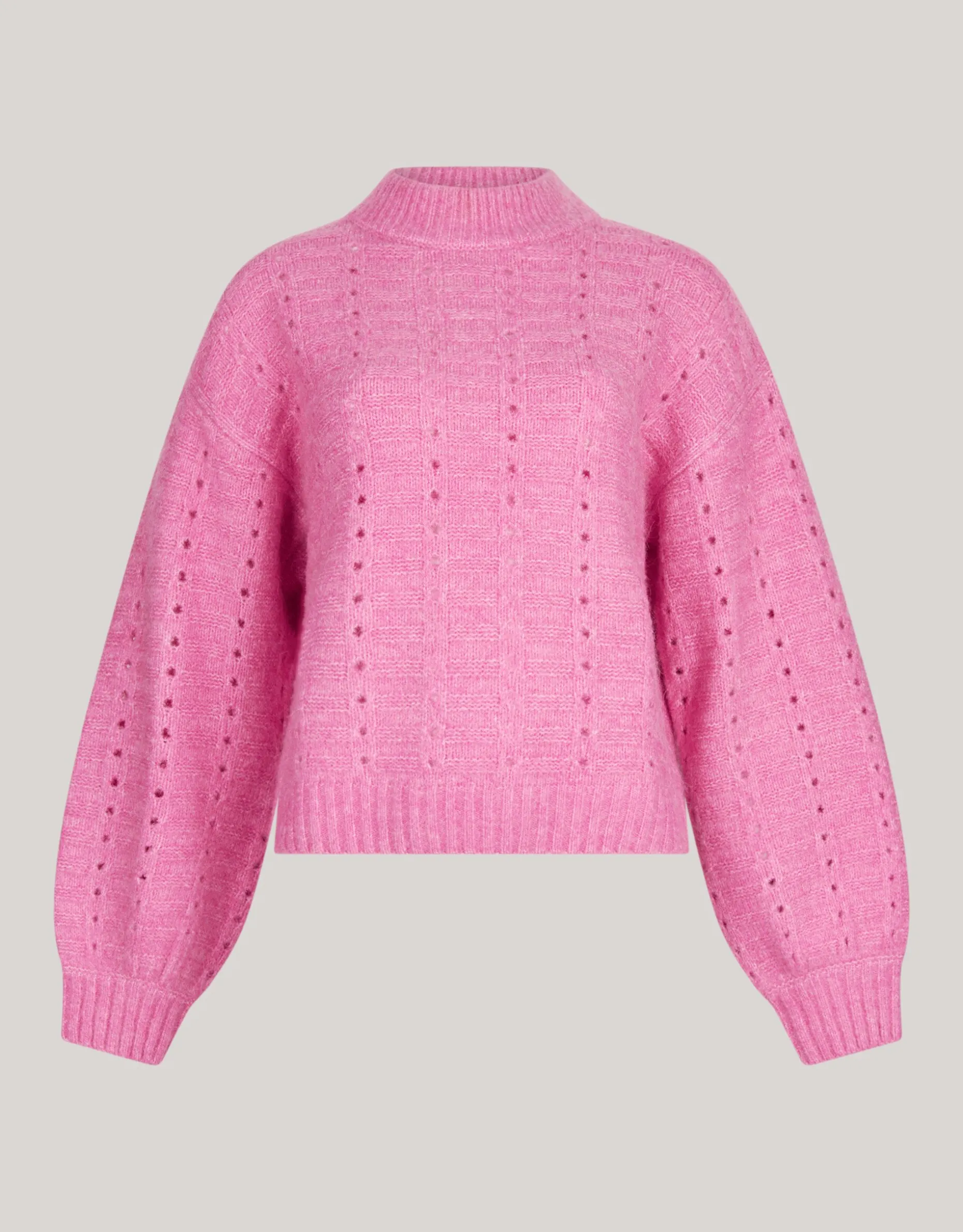 Open Trui Roze