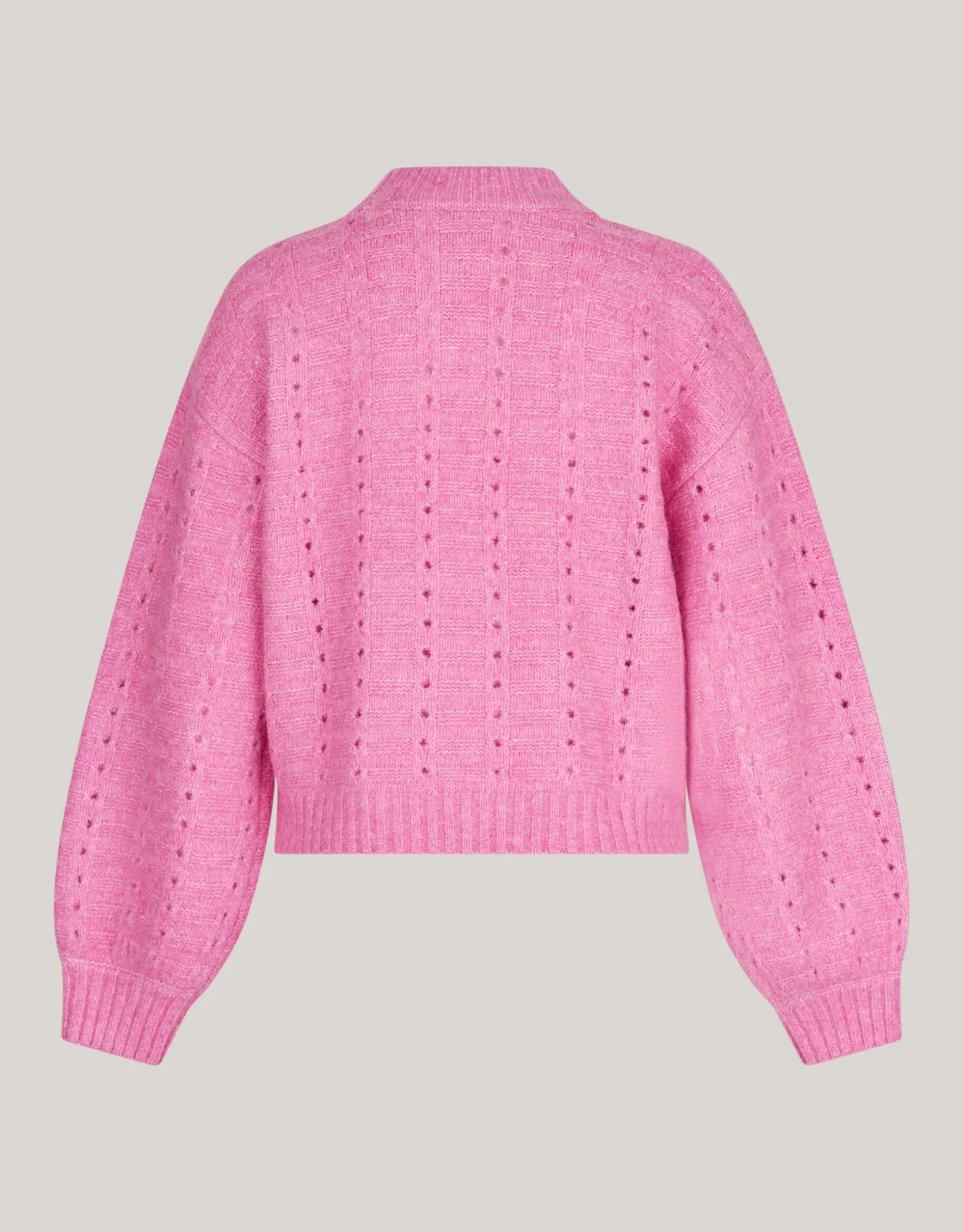 Open Trui Roze