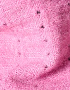 Open Trui Roze