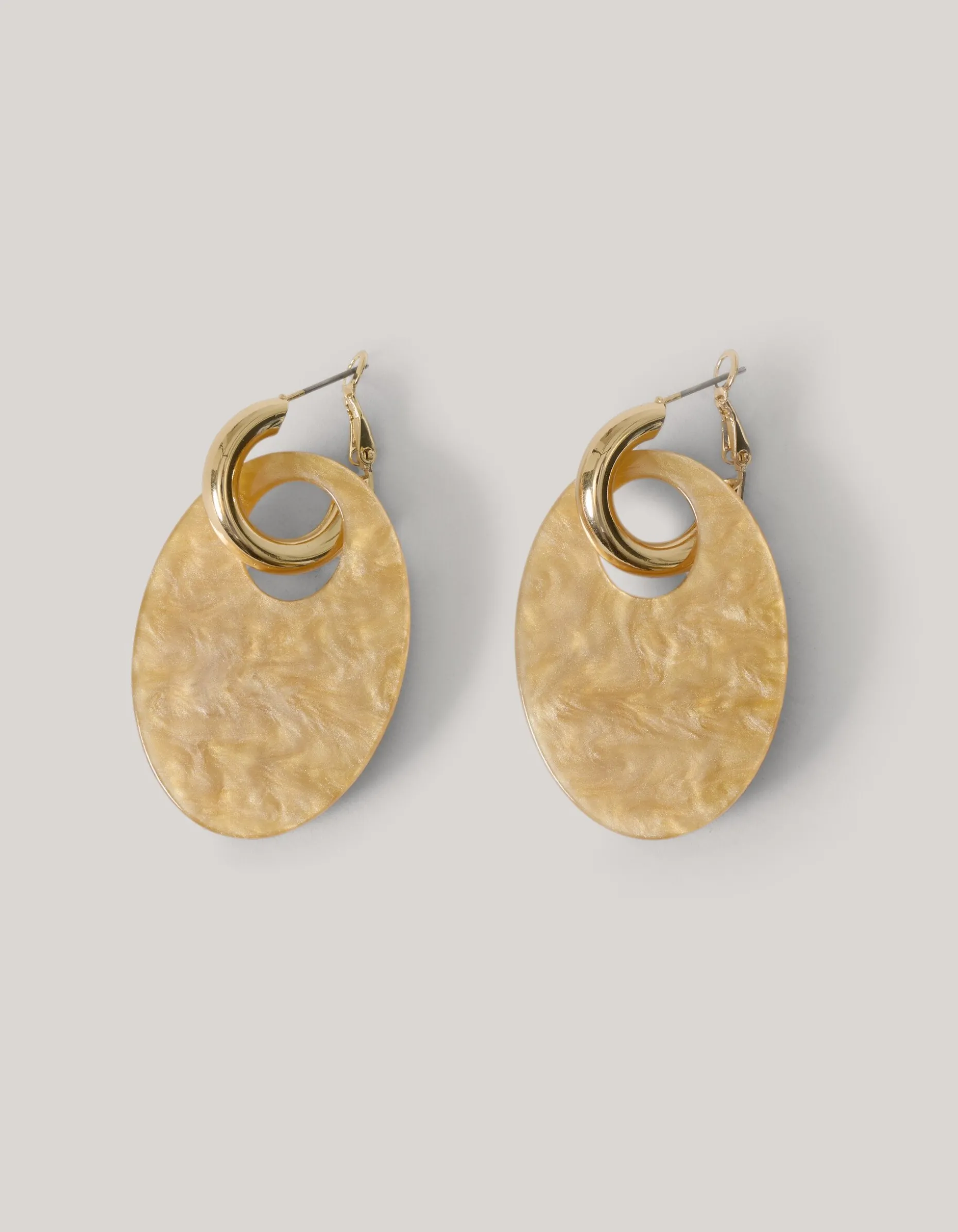 Oval Oorbellen Goud