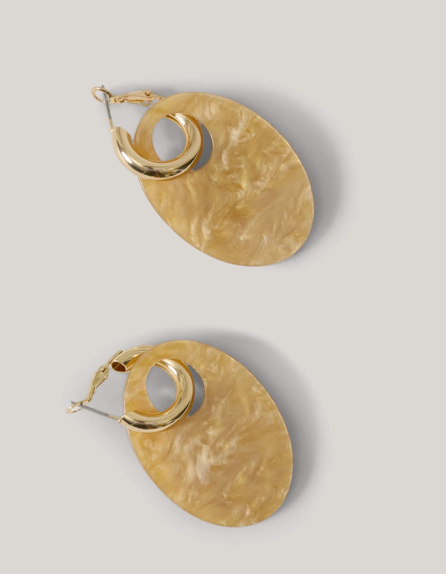 Oval Oorbellen Goud