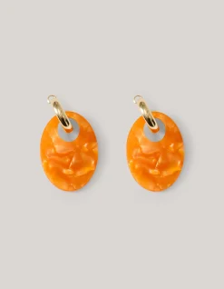 Ovale Oorbellen Oranje