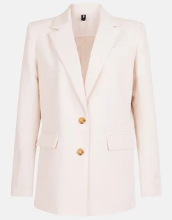 Oversized Blazer Gebroken Wit