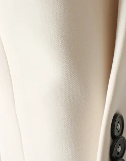 Oversized Deconstructed Blazer Gebroken Wit