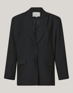 Oversized Strik Blazer Zwart