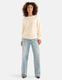 Oversized Trui Gebroken Wit