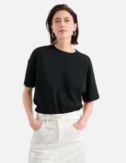 Oversized T-shirt Zwart