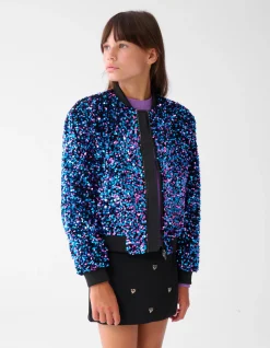 Pailletten Bomber Multicolor