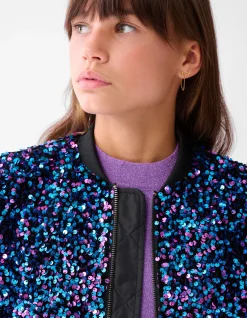 Pailletten Bomber Multicolor