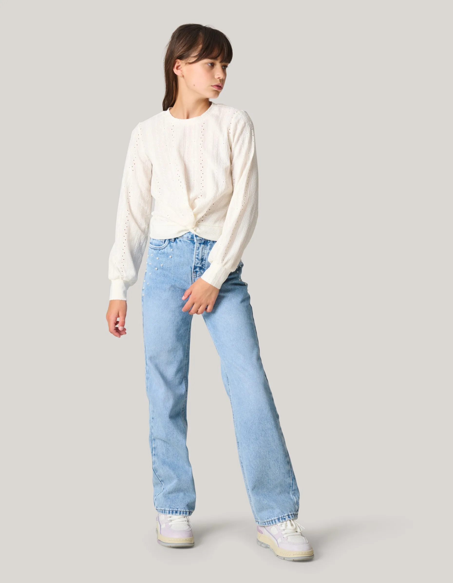 Parel Wide Leg Bleached